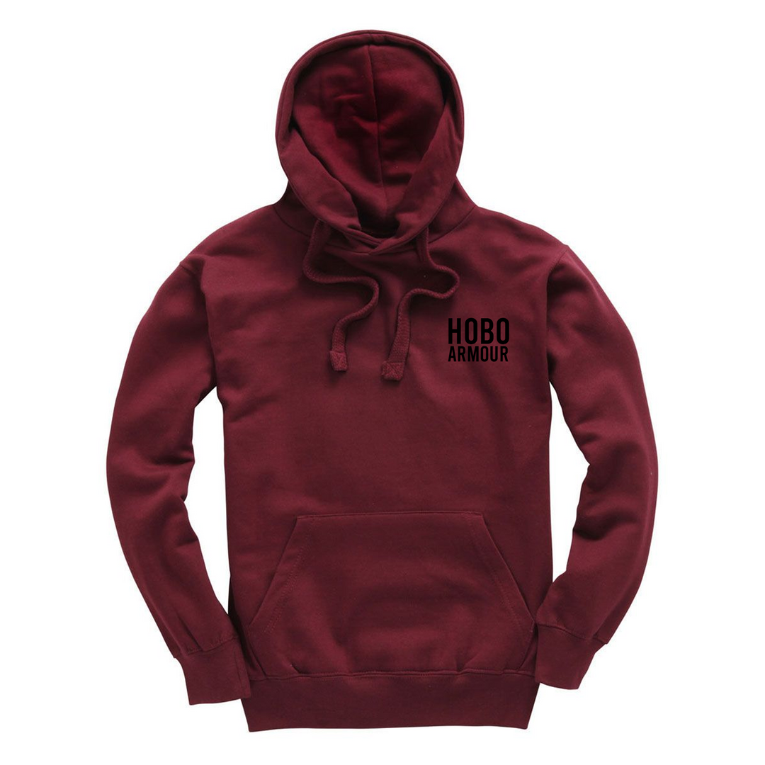 BURGANDY HOBO ARMOUR STASH HOODY - XL - BLACK FRIDAY SALE