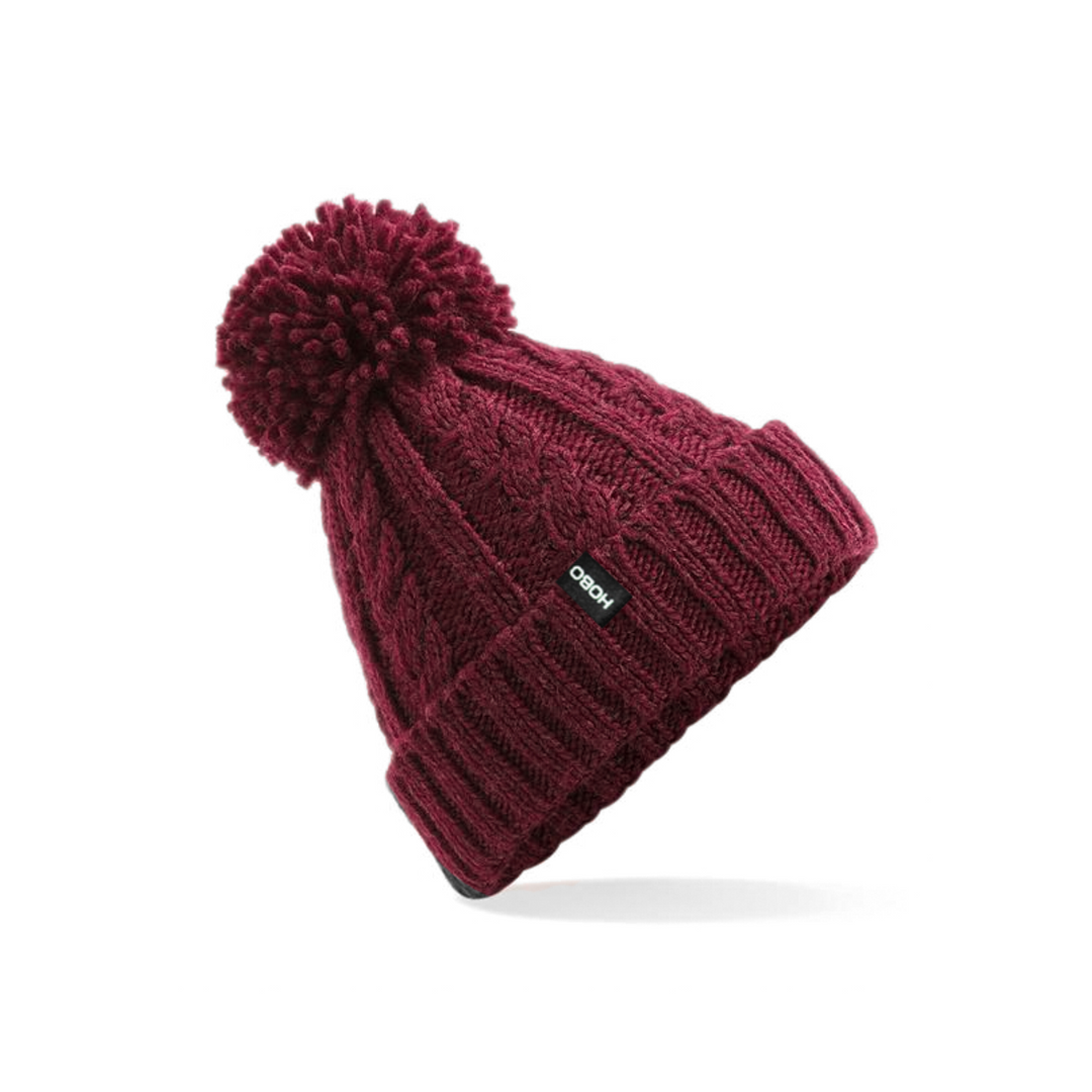 Bobble Hat - Burgandy