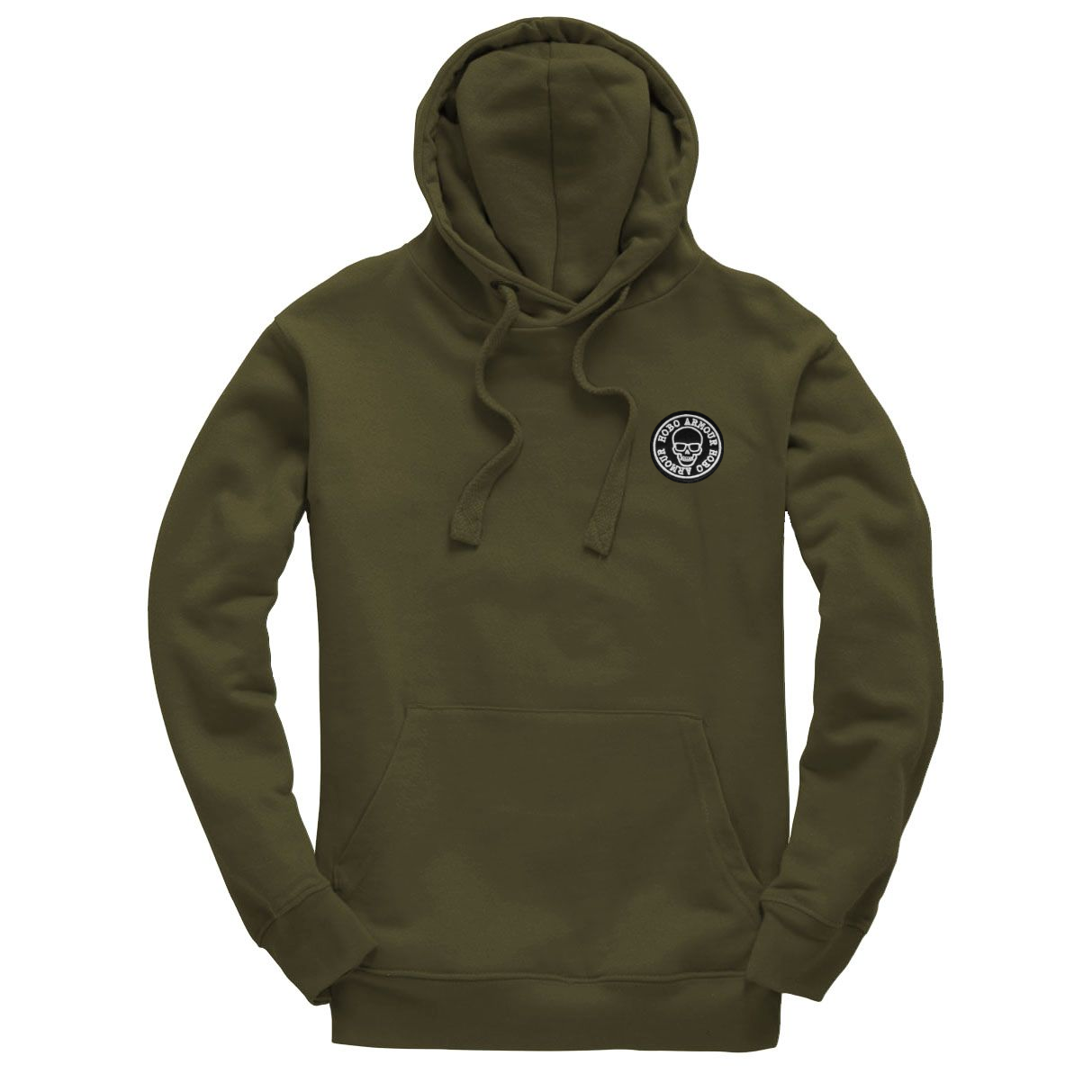 Olive Patched Stash Hoody